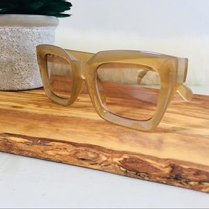 Rectangular Sunglasses Tan